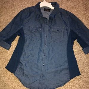 Denim top! Button down